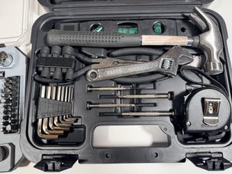 Tool Kit Bundle — Husky 46-Piece Stubby Tool Set + Household Tool Case