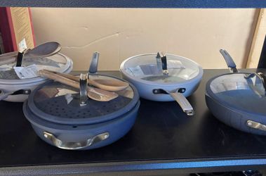 Tramontina 5-quart All-In-One Plus Ceramic Non-Stick Pan, 7-piece Set, Assorted Colors