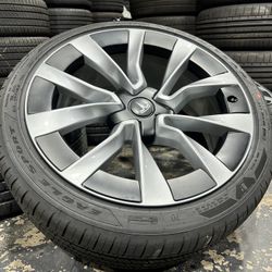 (4) 19" x 8.5 2026 Tesla Model 3 Nova 2024 2025 OEM Wheels Rims 134422700A Tires 100% 235/40/19 
