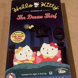 Hello Kitty and Friends The Dream Thief and Two Other Stories VHS Rare 