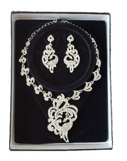 Crystal Necklace and earrings set