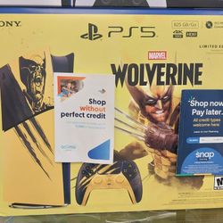PS5 WOLVERINE Limited Edition Available On Finance Option With $49 DOWN