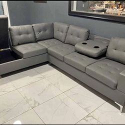 Modern sectional sofa sale- limited supply- zero interest Finance available- shop now pay later.  