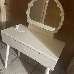 White LED vanity