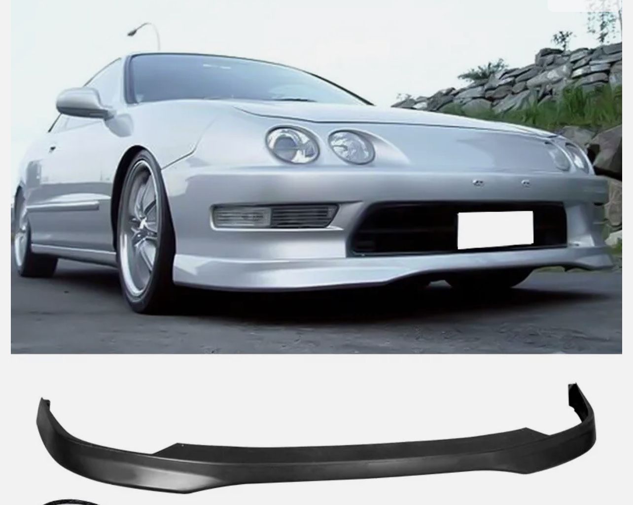 98-01 Integra Bumper Lip Spoiler PU Front Bumper Lip Spoiler For 1998 ...