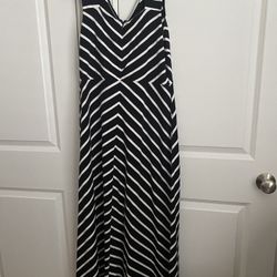 Black And White Maxi Dress