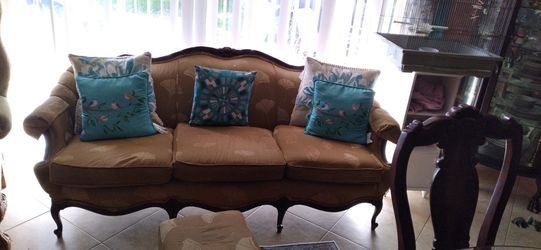 Antique Sofa And Ottman dated 1924