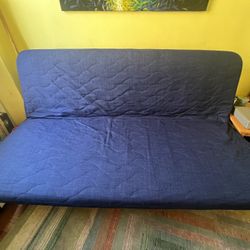 Free Blue Futon Barely Used