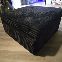 Black ottoman