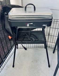 Electric Grill with Stand and Cover