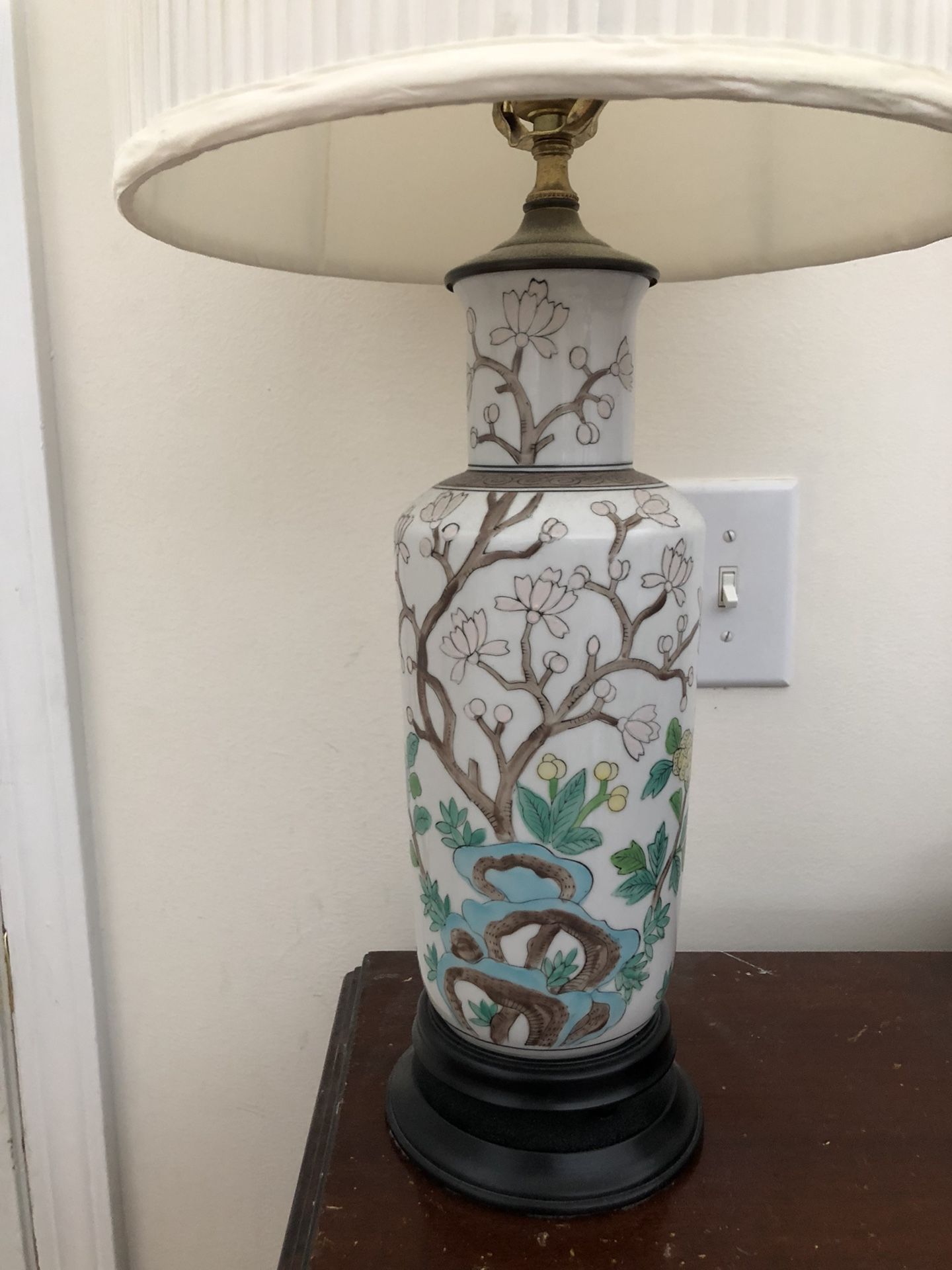 Antique lamp - beautifully hand painted