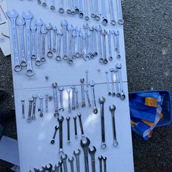 101 Wrench lot GearWrench Husky crescent Pittsburgh Etc 