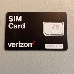 Verizon Sim Card- NEW