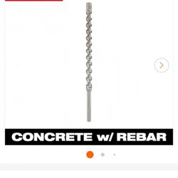 1-1/8 in. x 21 in. 4-Cutter SDS-MAX Carbide Drill Bit