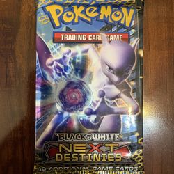 Pokemon Black & White Next Destinies Booster Pack Mewtwo Art Brand New/Sealed!