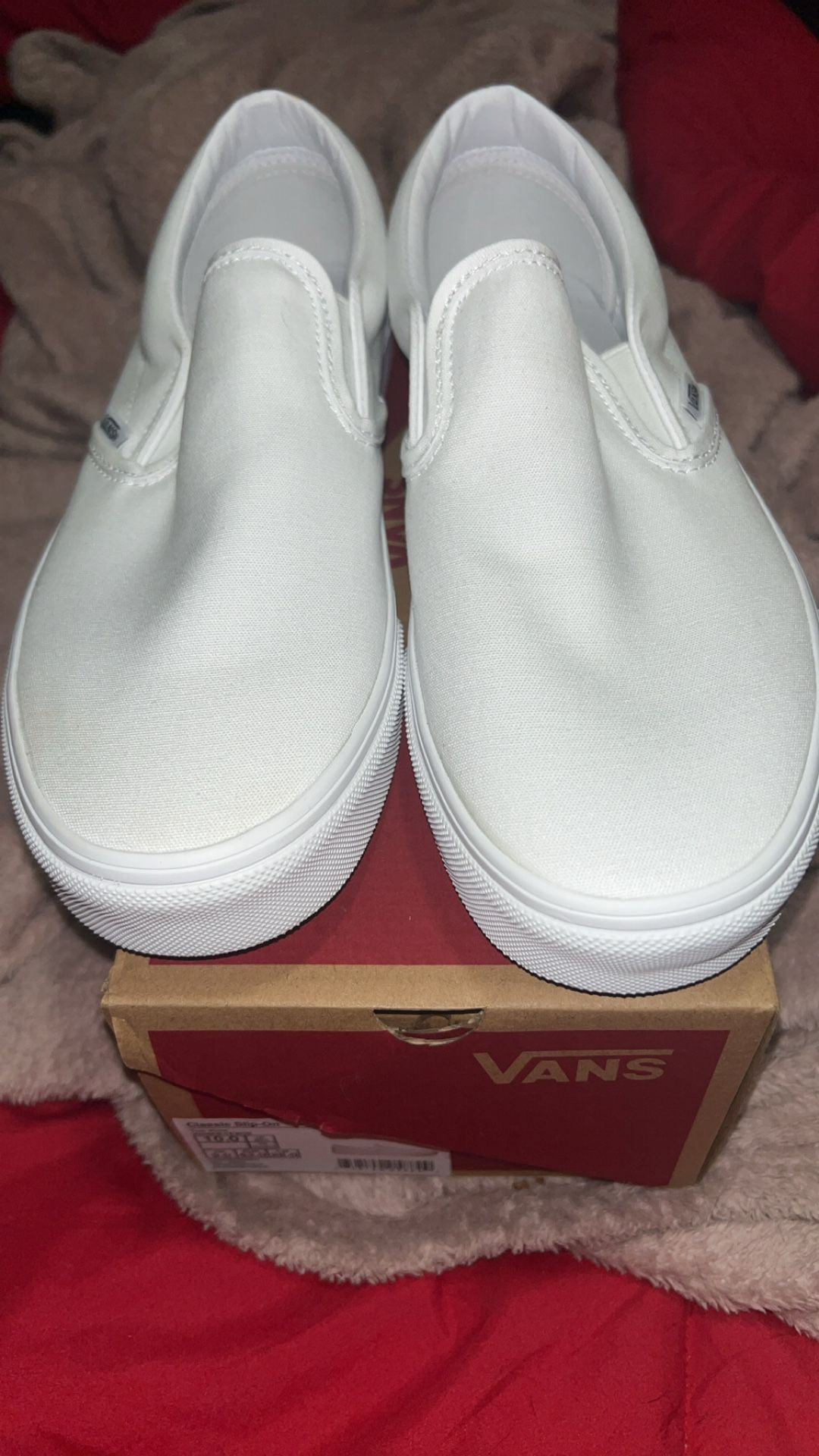 Fresh White Vans For Sell Size 10 Worn Once