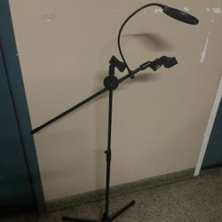 Microphone Stand With Cables And Mic 