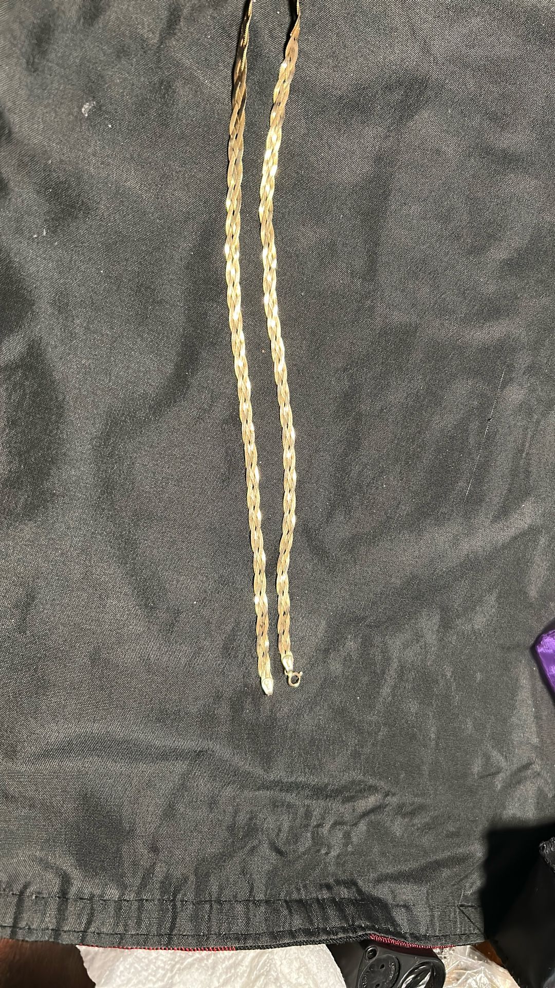 14k gold necklace 18"
