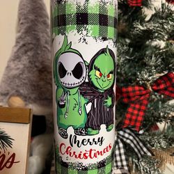 Jack and grinch custom 20 oz tumbler 