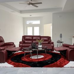 🔥 Brand New Modern Reclining Sofa Set – Premium Comfort & Style 