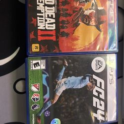 Ps5 4 Games FC24 Read Dead Redemption 2