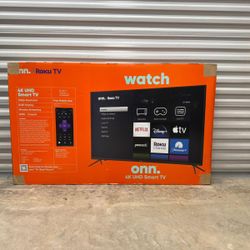 Hd397 55” Onn smart 4k led Uhd tv floor model 