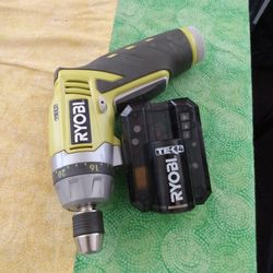 RYOBI SCREWDRIVE COMPACT 1/4 LITHIUM BATTERY 4V DRIVER DRILL CORDLESS 