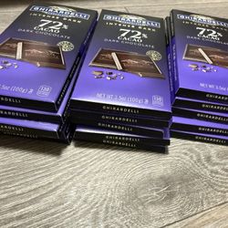 Ghirardelli 72% Dark Chocolate Bars – 15 Pack – NEW (Bulk Deal)