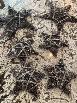 Decorative Rattan Christmas Stars 