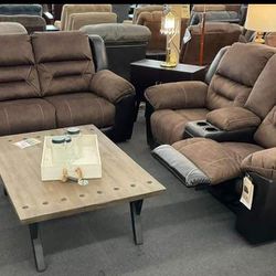 Earhart Chestnut Reclining Sofas Couchs and Loveseats With İnterest Free Payment Options 