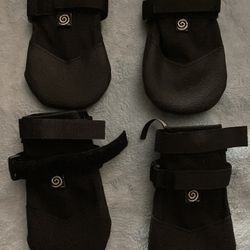 ULTRA PAWS BLACK DURABLE DOG BOOTS BOOTIES SZ L (3 1/4”) NEW 4 COUNT