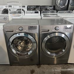 LG Electric Washer & Dryer Set –  ✨ Stackable or Side-by-Side Setup ✨