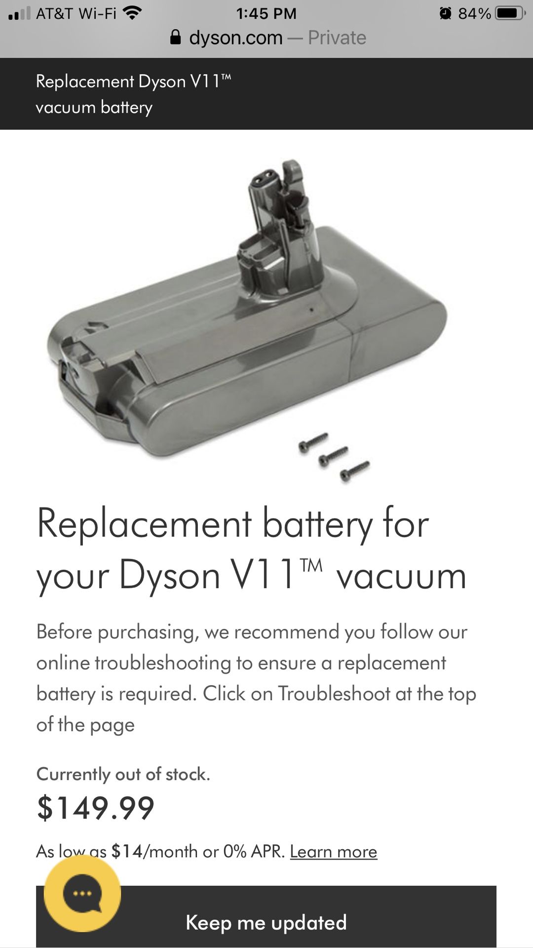Dyson 11 Battery Brand New