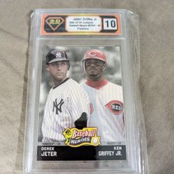 Jeter/Griffey Jr.  Baseball Heroes Card