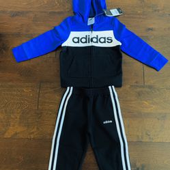 Brand New Adidas 2T Toddler Sweat Tracksuit 
