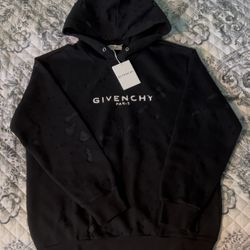Givenchy Paris Distressed Hoodie
