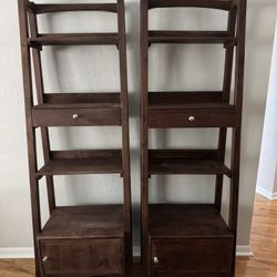 Wooden Ladder Shelves 