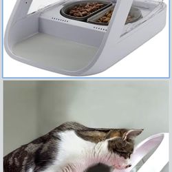 Microchip pet feeder