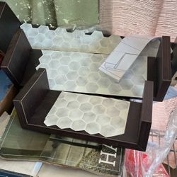 Used Brown 3 Wall Shelf