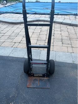 Hand truck. Wheels need air