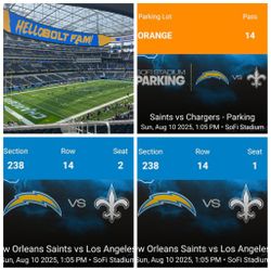 Los Angeles Chargers Vs New Orleans Saints Preseason Game