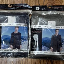 2PC THERMAL SET FOR MEN COTTON FLEECE
