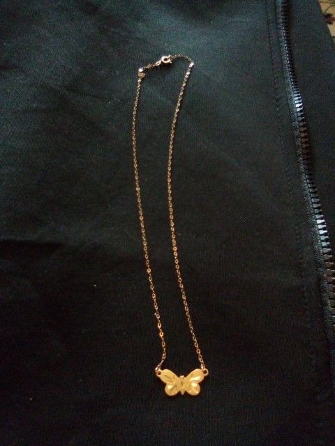 14k Butterfly Necklace