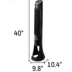 Honeywell - QuietSet Oscillating Whole Room Tower Fan 