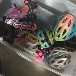Rollerblades, Helmets And More