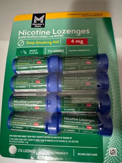 Member's Mark Nicotine Lozenges Mint Flavor 4 mg, 216 ct.