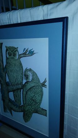 Lg..."WISE.olde OWLS ",signed by C.Branagan