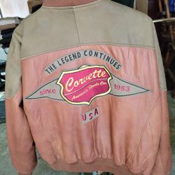 Leather Jacket  '53 Corvette To Present"