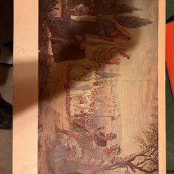 Vintage LDS Religious Print “And the Graves Were Opened” – Sidney E. King – Mid Century Church Art