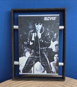 Elvis Presley '68 Comeback Special Wood Print - inside frame 11"×16" & outside frame 14"×19"